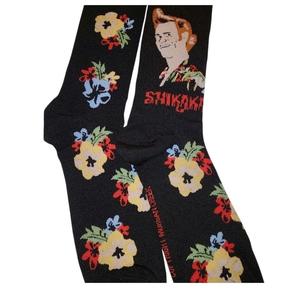 Lot of 2 One Size Ace Ventura Socks Shoe Size 7-12 Black - Picture 2 of 5